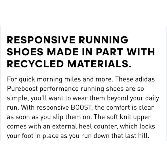 Adidas Pure Boost Grey Vivid Red Ultra Running Shoe Mens 11.5 New Fast Ship - Picture 11 of 14